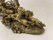 Load image into Gallery viewer, Chinese Feng Shui Good Fortune Wealth success 8 Running Horses Statue Home/Office Decor Sculpture Craft Living Room TV Cabinet Fortune Ornament Housewarming Gift