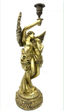 Load image into Gallery viewer, 19"H European Style Feng Shui Lucky Wealth Blessing Guardian Angel Brass Statue Home/Office Decor Sculpture Craft Living Room TV Cabinet Fortune Ornament Housewarming Gift