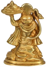 Load image into Gallery viewer, 11.6"H Hindu Feng Shui Lucky Wealth Success Blessing Master Hanuman Carry Mountain Brass Statue Home/Office Decor Sculpture Craft Living Room TV Cabinet Fortune Ornament Housewarming Gift