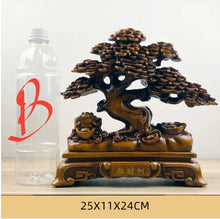 Load image into Gallery viewer, Chinese Feng Shui Good Fortune Wealth Money Tree Statue Home/Office Decor Sculpture Craft Living Room TV Cabinet Fortune Ornament Housewarming Gift