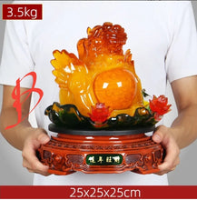 Load image into Gallery viewer, Chinese Feng Shui Good Fortune Wealth Dragon/Pixui/Lion/Brave Troop Statue Home/Office Decor Sculpture Craft Living Room TV Cabinet Fortune Ornament Housewarming Gift