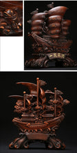 Load image into Gallery viewer, Chinese Feng Shui Good Fortune Wealth Dragon Boat Statue Home/Office Decor Sculpture Craft Living Room TV Cabinet Fortune Ornament Housewarming Gift