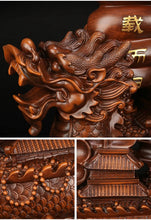 Load image into Gallery viewer, Chinese Feng Shui Good Fortune Wealth Dragon Boat Statue Home/Office Decor Sculpture Craft Living Room TV Cabinet Fortune Ornament Housewarming Gift