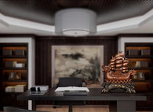 Load image into Gallery viewer, Chinese Feng Shui Good Fortune Wealth Dragon Boat Statue Home/Office Decor Sculpture Craft Living Room TV Cabinet Fortune Ornament Housewarming Gift