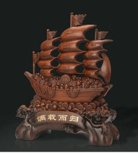 Load image into Gallery viewer, Chinese Feng Shui Good Fortune Wealth Dragon Boat Statue Home/Office Decor Sculpture Craft Living Room TV Cabinet Fortune Ornament Housewarming Gift