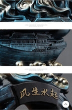 Load image into Gallery viewer, Chinese Feng Shui Good Fortune Wealth Sailboat Statue Home/Office Decor Sculpture Craft Living Room TV Cabinet Fortune Ornament Housewarming Gift
