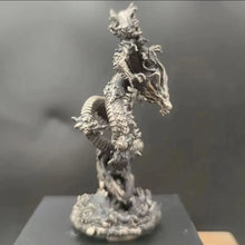 Load image into Gallery viewer, Chinese Feng Shui Good Fortune Wealth Lucky Gold/Silver Dragon Copper Statue Home/Office Decor Sculpture Craft Living Room TV Cabinet Fortune Ornament Housewarming Gift