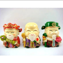 Load image into Gallery viewer, Chinese Feng Shui Good Fortune Wealth Blessing Fu Lu Shou 3 Gods Fortune Craft Statue Home/Office Decor Sculpture Craft Living Room TV Cabinet Fortune Ornament Housewarming Gift