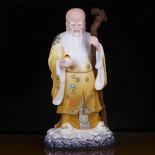 Load image into Gallery viewer, Chinese Feng Shui Good Fortune Wealth Blessing Fu Lu Shou 3 Gods Fortune Craft Statue Home/Office Decor Sculpture Craft Living Room TV Cabinet Fortune Ornament Housewarming Gift