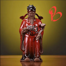 Load image into Gallery viewer, Chinese Feng Shui Good Fortune Wealth Blessing Fu Lu Shou 3 Gods Fortune Craft Statue Home/Office Decor Sculpture Craft Living Room TV Cabinet Fortune Ornament Housewarming Gift
