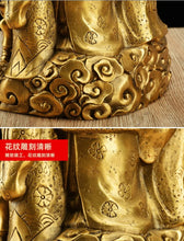 Load image into Gallery viewer, Chinese Feng Shui Good Fortune Wealth Blessing 5 Gods Wealth Fortune Copper Brass Craft Statue Home/Office Decor Sculpture Craft Living Room TV Cabinet Fortune Ornament Housewarming Gift