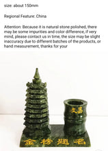 Load image into Gallery viewer, Chinese Feng Shui Good Fortune Wealth Blessing Wenchang Enery 9 Layer Tower Pen Holder Statue Home/Office Decor Sculpture Craft Living Room TV Cabinet Fortune Ornament Housewarming Gift