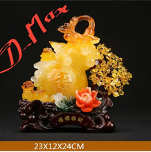 Load image into Gallery viewer, Chinese Feng Shui Good Fortune Wealth Gold Dragon/Pixui/Lion/Brave Troop Gourd Statue Home/Office Decor Sculpture Craft Living Room TV Cabinet Fortune Ornament Housewarming Gift