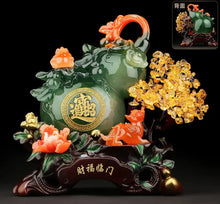 Load image into Gallery viewer, Chinese Feng Shui Good Fortune Wealth Gold Dragon/Pixui/Lion/Brave Troop Courd Statue Home/Office Decor Sculpture Craft Living Room TV Cabinet Fortune Ornament Housewarming Gift