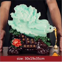 Load image into Gallery viewer, Chinese Feng Shui Good Fortune Wealth Cabbage Statue Home/Office Decor Sculpture Craft Living Room TV Cabinet Fortune Ornament Housewarming Gift