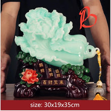 Load image into Gallery viewer, Chinese Feng Shui Good Fortune Wealth Gold Pot Cabbage Statue Home/Office Decor Sculpture Craft Living Room TV Cabinet Fortune Ornament Housewarming Gift