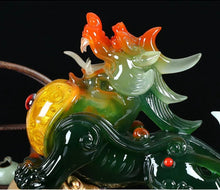 Load image into Gallery viewer, Chinese Feng Shui Good Fortune Wealth Cabbage Dragon Pixiu Statue Home/Office Decor Sculpture Craft Living Room TV Cabinet Fortune Ornament Housewarming Gift