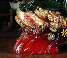 Load image into Gallery viewer, Chinese Feng Shui Good Fortune Wealth Cabbage Dragon Pixiu Statue Home/Office Decor Sculpture Craft Living Room TV Cabinet Fortune Ornament Housewarming Gift