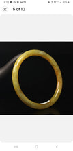 Load image into Gallery viewer, 10% OFF- 60/61/62 mm Certified Natural Gold Silk Jadeite Emerald A*Jade Handcarved Original Supplier Lucky Bangle 06849/FP3398