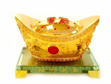 Load image into Gallery viewer, Chinese Feng Shui Good Fortune Wealth Gold Ingot Lucky Money Tree Statue Home/Office Decor Sculpture Craft Living Room TV Cabinet Fortune Ornament Housewarming Gift