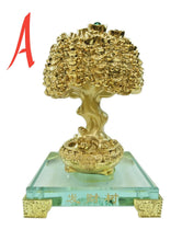 Load image into Gallery viewer, Chinese Feng Shui Good Fortune Wealth Gold Ingot Lucky Money Tree Statue Home/Office Decor Sculpture Craft Living Room TV Cabinet Fortune Ornament Housewarming Gift