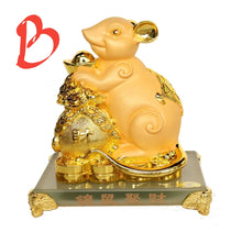 Load image into Gallery viewer, Copy of Chinese Feng Shui Good Fortune Wealth Gold  Lucky Rabbit Statue Home/Office Decor Sculpture Craft Living Room TV Cabinet Fortune Ornament Housewarming Gift