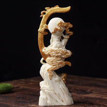 Load image into Gallery viewer, Chinese Feng Shui Good Fortune Wealth Blessing Guanyin/GuanGong Statue Home/Office Decor Sculpture Craft Living Room TV Cabinet Fortune Ornament Housewarming Gift