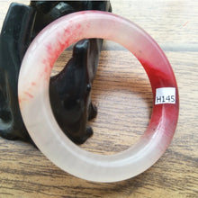 Load image into Gallery viewer, 10% OFF- 50/51/52mm Certified Natural Red Emerald A*Jade Handcarved Original Lucky Bangle H145