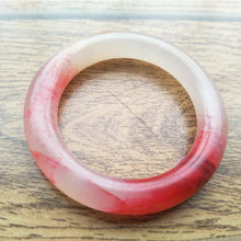 Load image into Gallery viewer, 10% OFF- 50/51/52mm Certified Natural Red Emerald A*Jade Handcarved Original Lucky Bangle H145