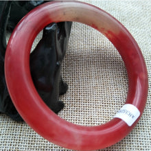 Load image into Gallery viewer, 10% OFF- 50/51/52mm Certified Natural Red Emerald A*Jade Handcarved Original Lucky Bangle H145