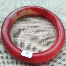 Load image into Gallery viewer, 10% OFF- 50/51/52mm Certified Natural Red Emerald A*Jade Handcarved Original Lucky Bangle H145