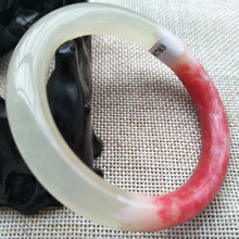 Load image into Gallery viewer, 10% OFF- 55/56/57mm Certified Natural Red Emerald A*Jade Handcarved Original Lucky Bangle x8783