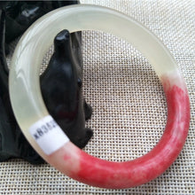 Load image into Gallery viewer, 10% OFF- 55/56/57mm Certified Natural Red Emerald A*Jade Handcarved Original Lucky Bangle x8783
