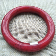 Load image into Gallery viewer, 10% OFF- 56/57/58mm Certified Natural Red Emerald A*Jade Handcarved Original Lucky Bangle x8791