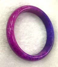 Load image into Gallery viewer, 10% OFF -62/63/64mm Certified Natural Red Emerald A*Jade Handcarved Original Lucky Bangle x4012
