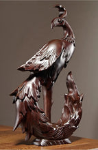 Load image into Gallery viewer, Chinese Feng Shui Good Fortune Wealth Lucky Beauty Phoenix Statue Home/Office Decor Sculpture Craft Living Room TV Cabinet Fortune Ornament Housewarming Gift
