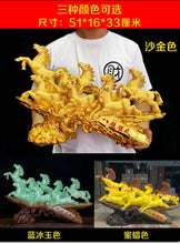Load image into Gallery viewer, Chinese Feng Shui Good Fortune Wealth Success Green Jade Elephant Statue Home/Office Decor Sculpture Craft Living Room TV Cabinet Fortune Ornament Housewarming Gift