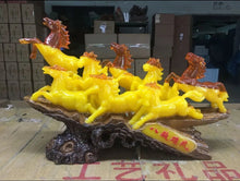 Load image into Gallery viewer, Chinese Feng Shui Good Fortune Wealth Success Green Jade Elephant Statue Home/Office Depcor Scul0pture Craft Living Room TV Cabinet Fortune Ornament Housewarming Gift