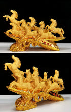 Load image into Gallery viewer, Chinese Feng Shui Good Fortune Wealth Success Green Jade Elephant Statue Home/Office Decor Sculpture Craft Living Room TV Cabinet Fortune Ornament Housewarming Gift