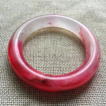 Load image into Gallery viewer, 10% OFF- 50/51/52mm Certified Natural Red Emerald A*Jade Handcarved Original Lucky Bangle A148