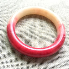 Load image into Gallery viewer, 10% OFF- 55/56/57mm Certified Natural Red Emerald A*Jade Handcarved Original Lucky Bangle A631