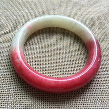 Load image into Gallery viewer, 10% OFF- 51/52/53mm Certified Natural Red Emerald A*Jade Handcarved Original Lucky Bangle A150