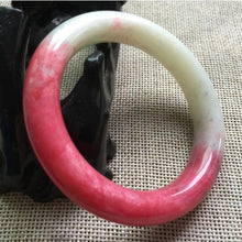 Load image into Gallery viewer, 10% OFF- 51/52/53mm Certified Natural Red Emerald A*Jade Handcarved Original Lucky Bangle A150