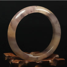 Load image into Gallery viewer, 10% OFF- 54/55/56mm Certified Natural Icy Yellow Gold Silk Jadeite Emerald A*Jade Handcarved Original Lucky Bracelet Bangle A1379