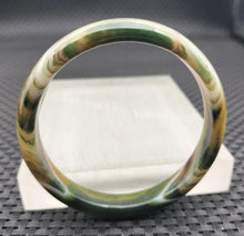 Load image into Gallery viewer, 10% OFF- 56/57/58mm Certified Natural Multi-Color Emerald A*Jade Handcarved Original Lucky Bracelet Bangle