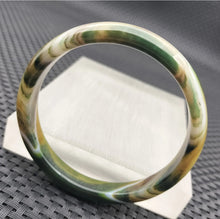 Load image into Gallery viewer, 10% OFF- 56/57/58mm Certified Natural Multi-Color Emerald A*Jade Handcarved Original Lucky Bracelet Bangle