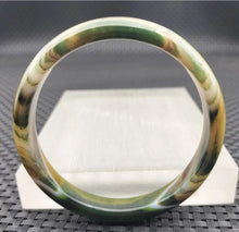Load image into Gallery viewer, 10% OFF- 56/57/58mm Certified Natural Multi-Color Emerald A*Jade Handcarved Original Lucky Bracelet Bangle