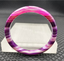 Load image into Gallery viewer, 10% OFF- 55/56/57mm Certified Natural Lavender Purple Emerald A*Jade Handcarved Original Lucky Bracelet Bangle