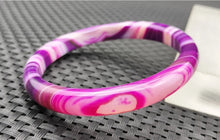 Load image into Gallery viewer, 10% OFF- 55/56/57mm Certified Natural Lavender Purple Emerald A*Jade Handcarved Original Lucky Bracelet Bangle