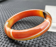 Load image into Gallery viewer, 10% OFF- 60/61/62mm Certified Natural Yellow Gold Red Emerald A*Jade Handcarved Original Lucky Bracelet Bangle 961